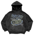 Heavy Knit Garment Dyed Photo Pullover Hoodie