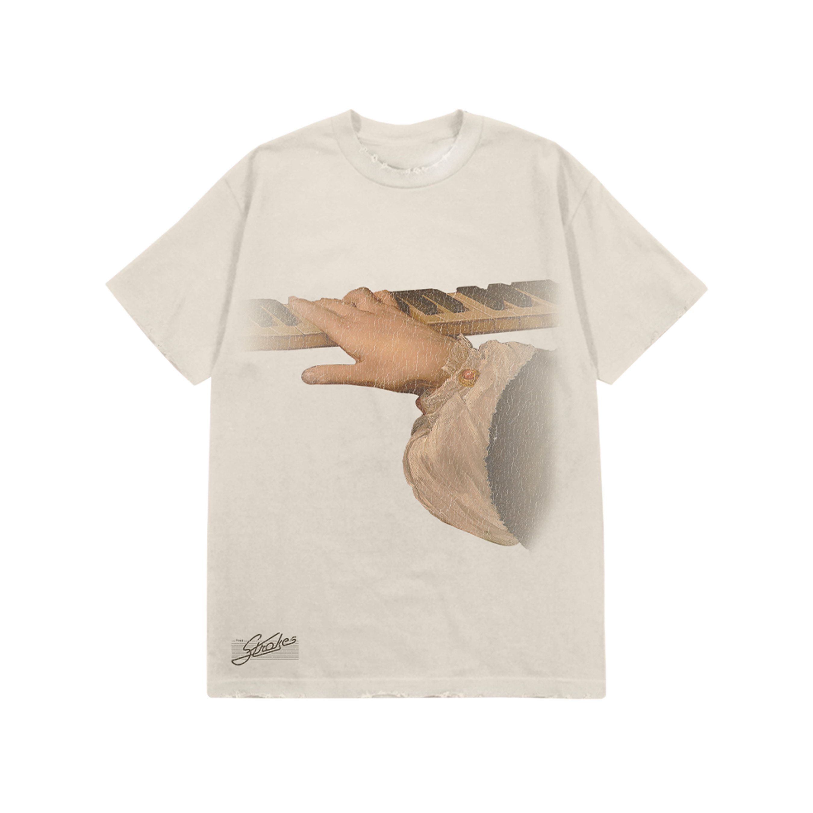 Vintage Piano Distressed Tee